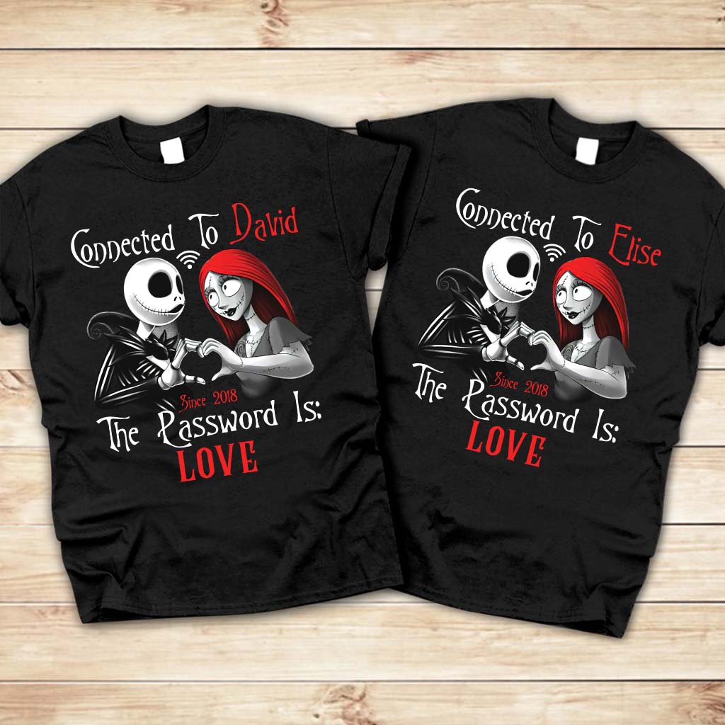 Connected To - Personalized Couple Nightmare T-shirt and Hoodie