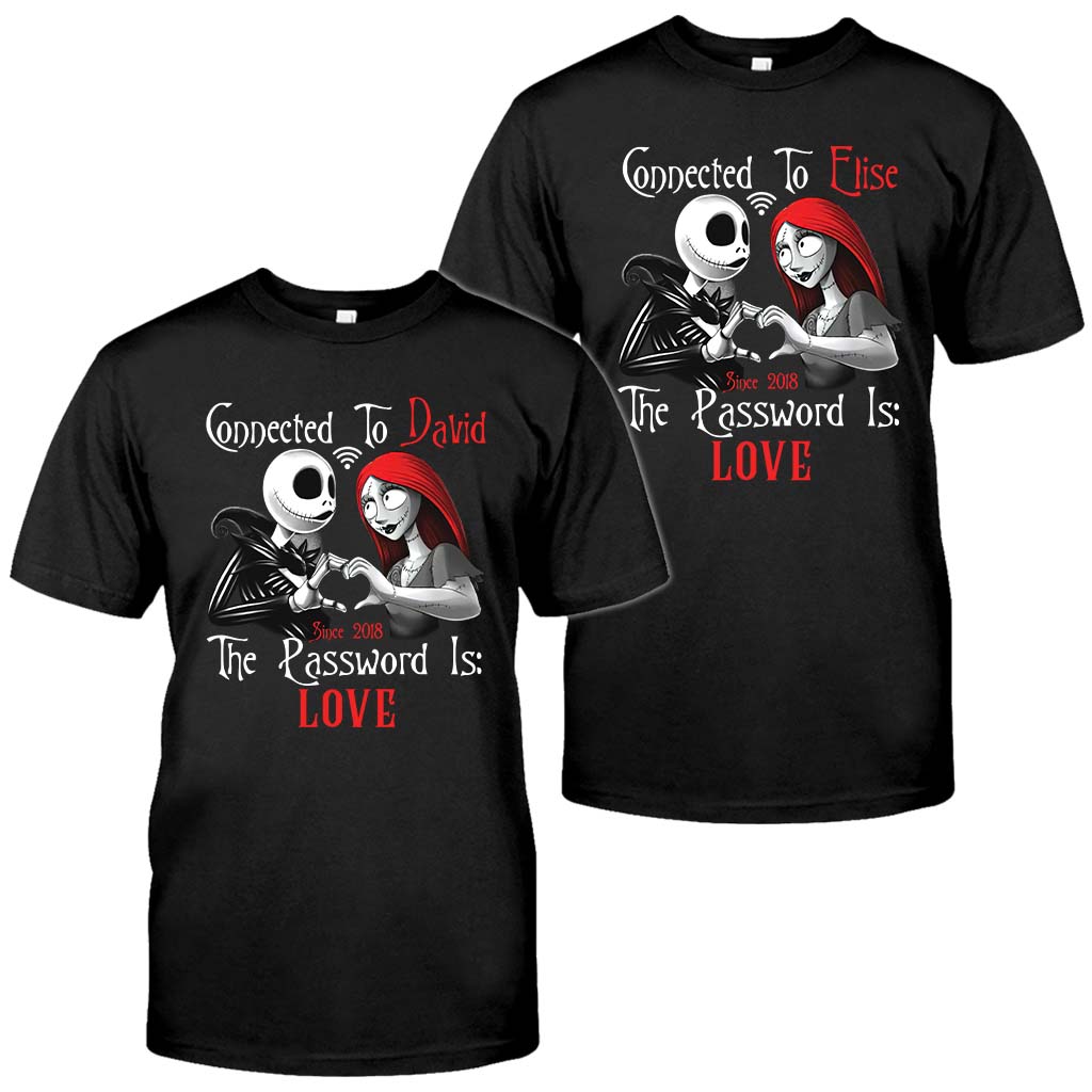 Connected To - Personalized Couple Nightmare T-shirt and Hoodie