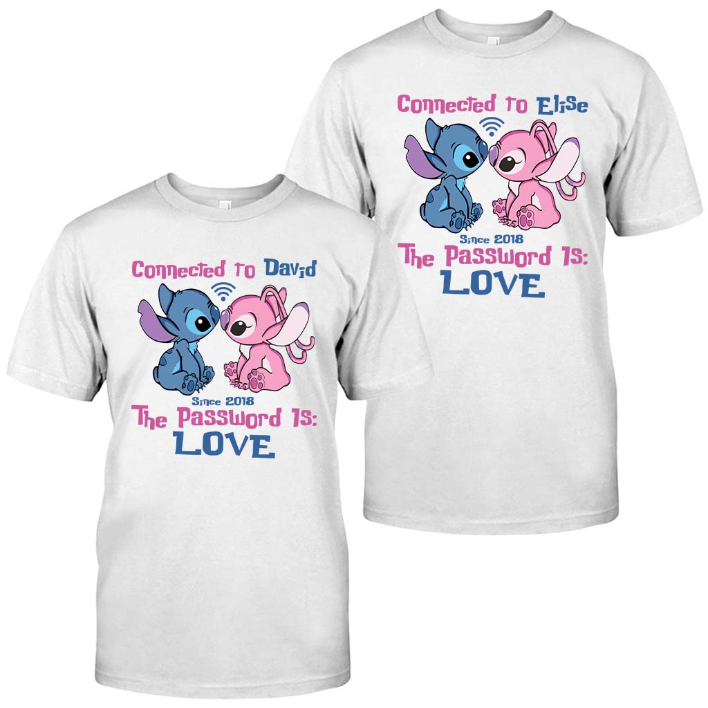 Connected To - Personalized Couple Ohana T-shirt and Hoodie