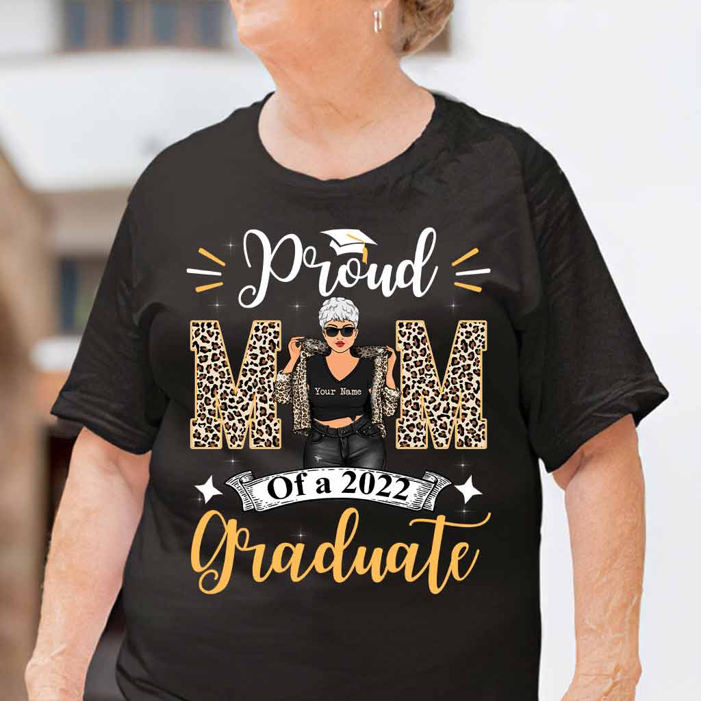 Senior & Proud Mom - Personalized Graduation T-shirt and Hoodie