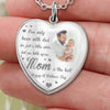 I&#39;ve Only Been With Dad - Personalized Mother&#39;s Day Heart Pendant Necklace