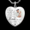 I&#39;ve Only Been With Dad - Personalized Mother&#39;s Day Heart Pendant Necklace