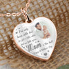 I&#39;ve Only Been With Dad - Personalized Mother&#39;s Day Heart Pendant Necklace