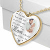 I&#39;ve Only Been With Dad - Personalized Mother&#39;s Day Heart Pendant Necklace
