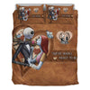 Simply Meant To Be Nightmare Couple - Personalized Couple Nightmare Bedding Set