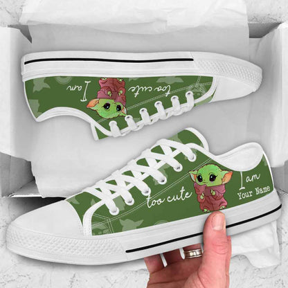 Too Cute I Am - Personalized The Force Low Top Shoes