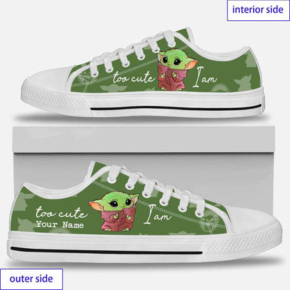 Too Cute I Am - Personalized The Force Low Top Shoes