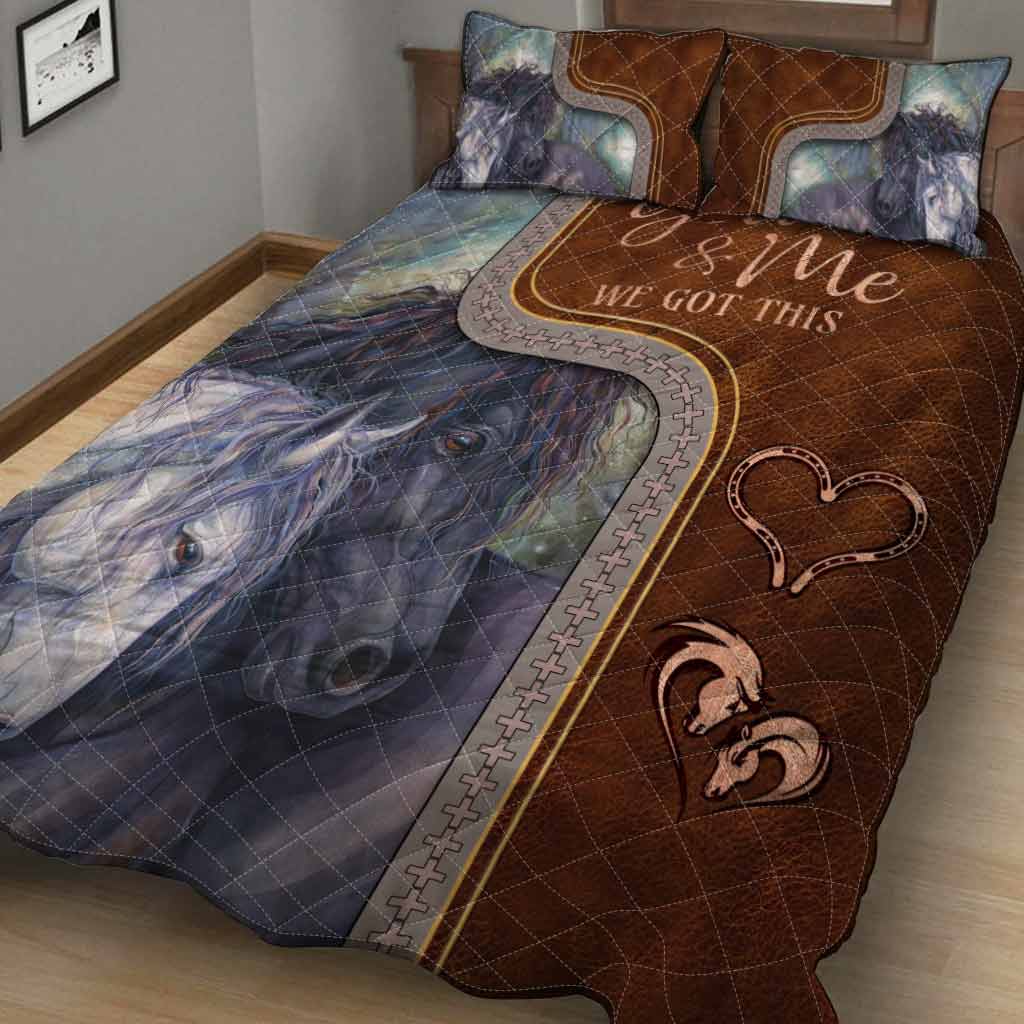 We Got This - Personalized Horse Quilt Set