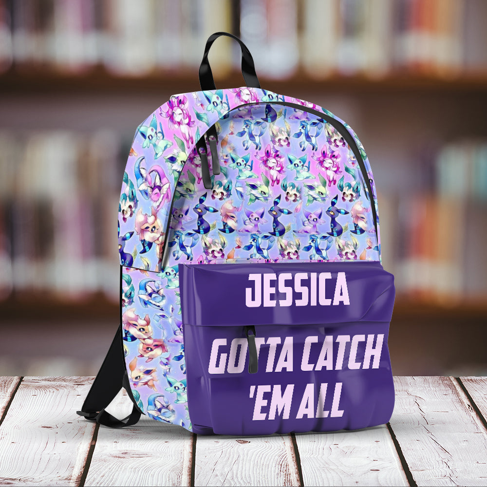 Catch Them All - Personalized Monster Trainer Backpack