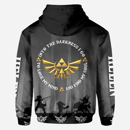 And Into The Darkness - Personalized The Hero's Legend All Over Shirt