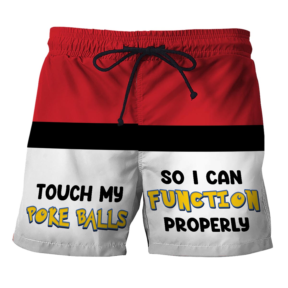 Touch My Poke Balls - Personalized Monster Trainer Men Shorts