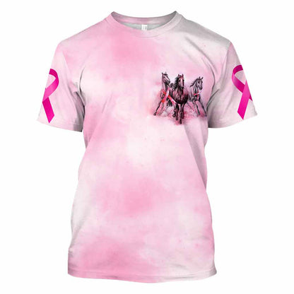 In October We Wear Pink - Breast Cancer Awareness All Over T-shirt and Hoodie 092021