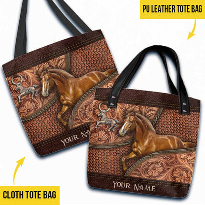 Horse Vintage Personalized Tote Bag