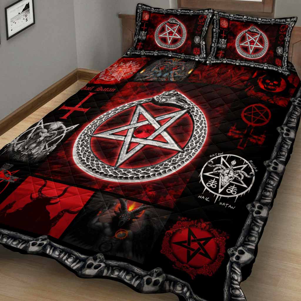 Hello Darkness My Old Friend - Satan Quilt Set