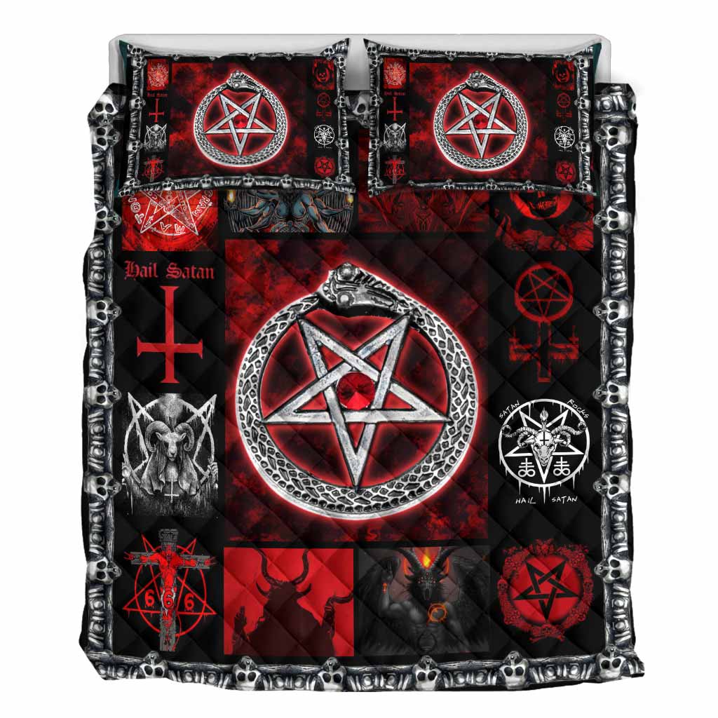 Hello Darkness My Old Friend - Satan Quilt Set