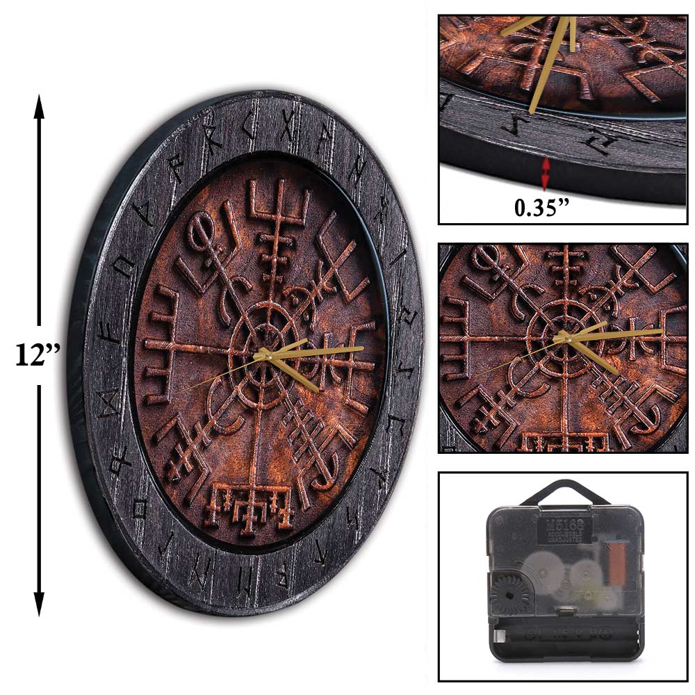 Norse Art - Viking Wall Clock