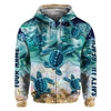 Salty Lil&#39; Beach - Personalized Turtle All Over T-shirt and Hoodie