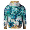 Salty Lil&#39; Beach - Personalized Turtle All Over T-shirt and Hoodie