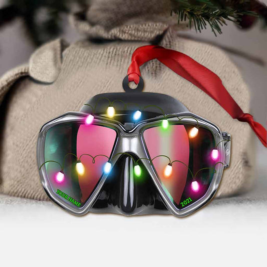 Scuba Diving - Personalized Christmas Ornament (Printed On Both Sides)