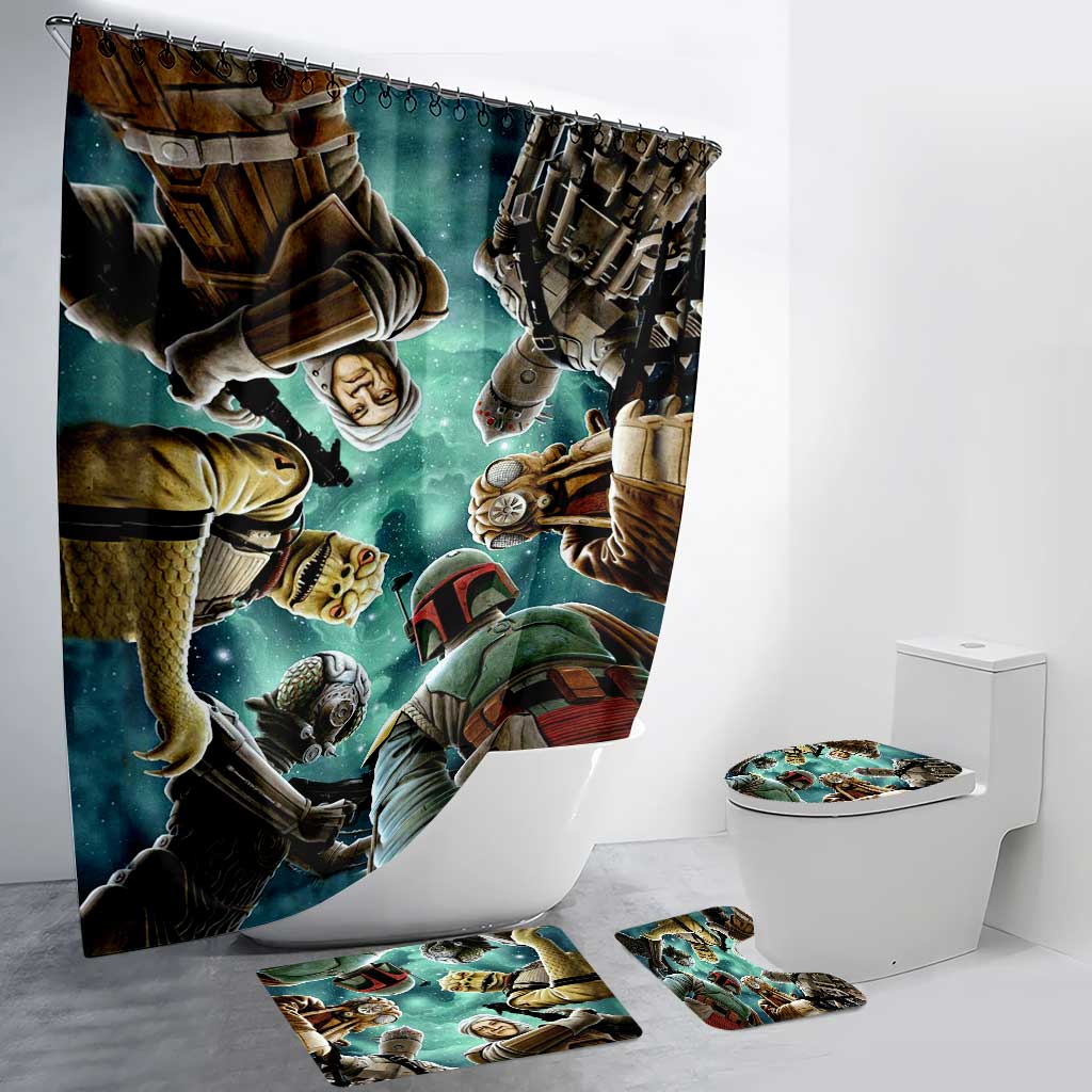 We Saw It - The Force Bathroom Curtain & Mats Set