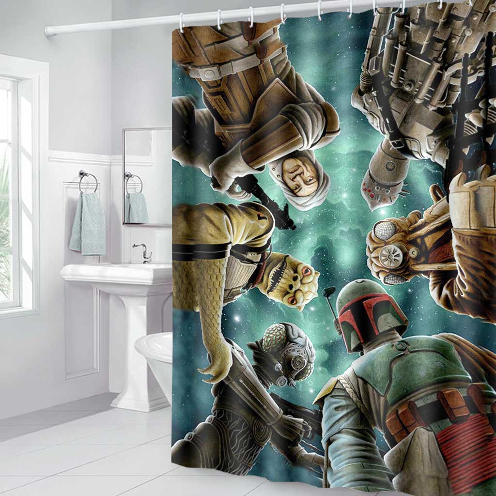 We Saw It - The Force Bathroom Curtain & Mats Set