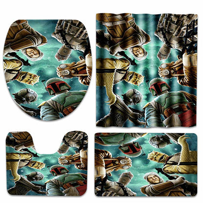 We Saw It - The Force Bathroom Curtain & Mats Set