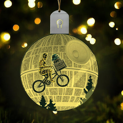 Star Galaxy - Christmas The Force Shaped Led Acrylic Ornament