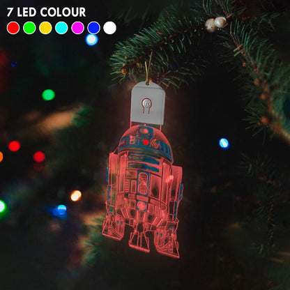 Robot Galaxy - Christmas The Force Shaped Led Acrylic Ornament