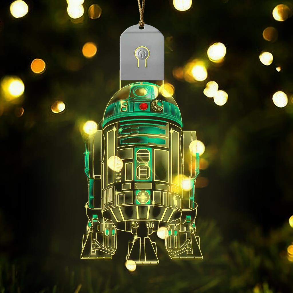 Robot Galaxy - Christmas The Force Shaped Led Acrylic Ornament