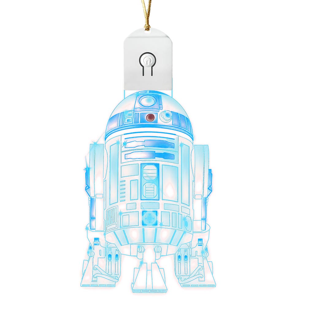 Robot Galaxy - Christmas The Force Shaped Led Acrylic Ornament