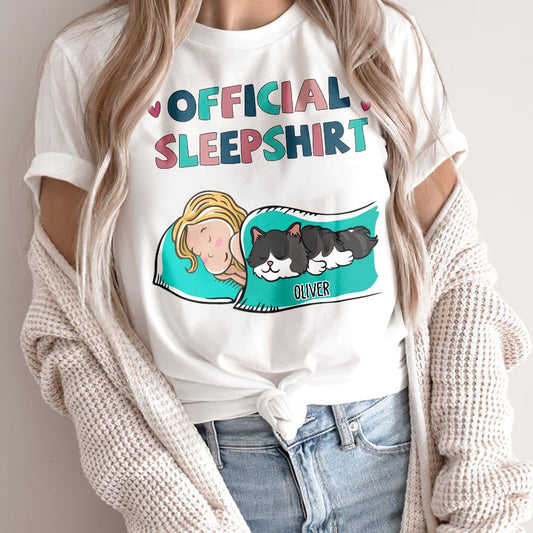 Cat Official Sleepshirt - Personalized Cat T-shirt and Hoodie