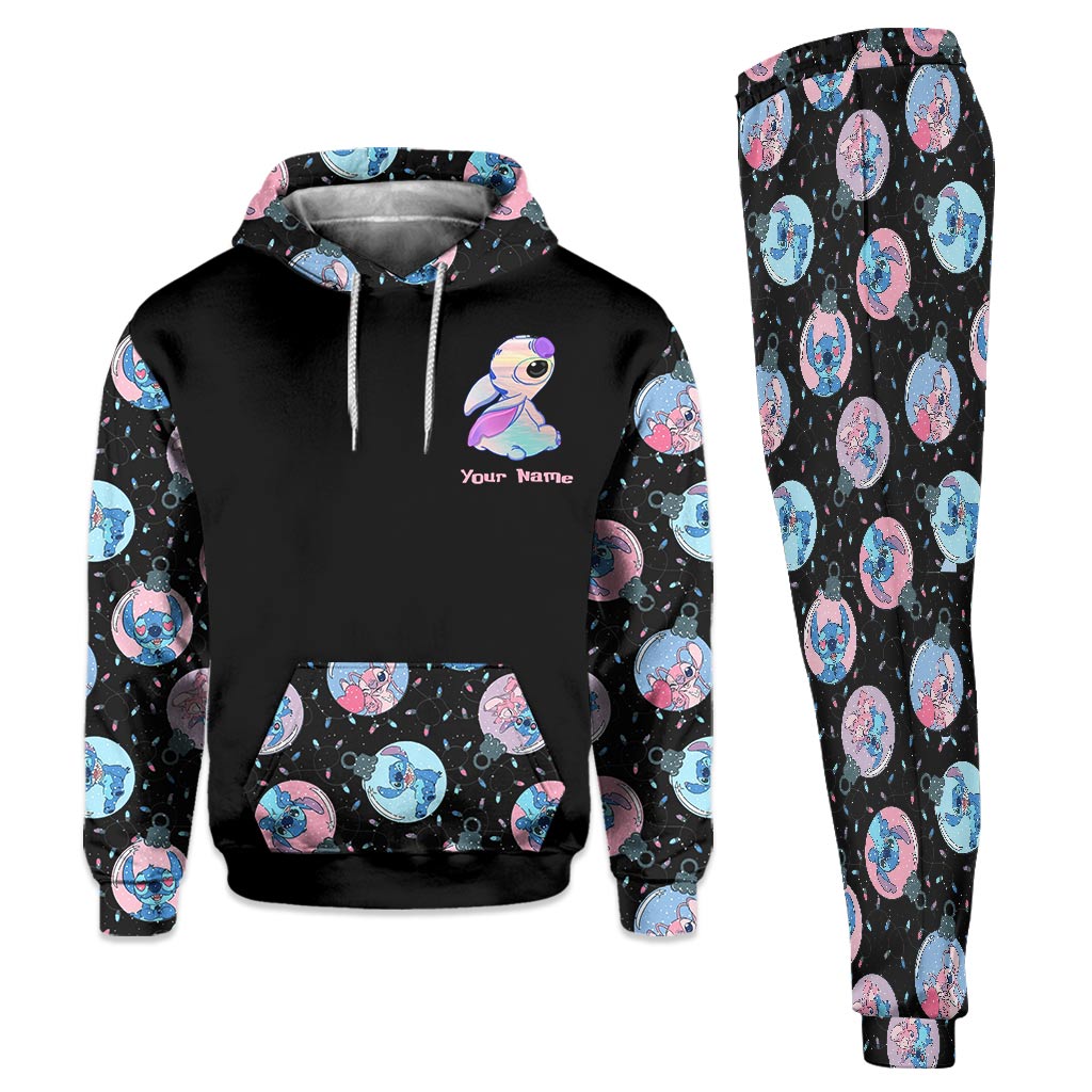 Merry Stitchmas Ohana - Personalized Christmas Ohana Hoodie and Sweatpants