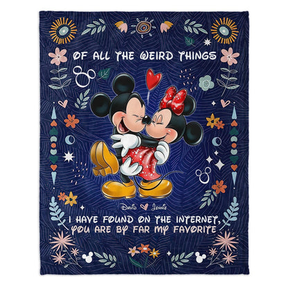 You're By Far My Favorite - Personalized Mouse Blanket