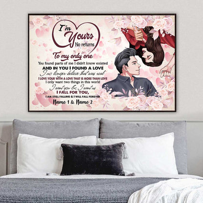 I'm Yours No Returns Or Refunds - Personalized Couple Poster