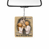 You &amp; Me &amp; The Horse - Personalized Couple Horse Car Ornament (Printed On Both Sides)