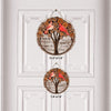 Those We Love Don&#39;t Go Away - Personalized Memorial Round Wood Sign