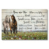 You Are The Blue - Personalized Couple Horse Poster