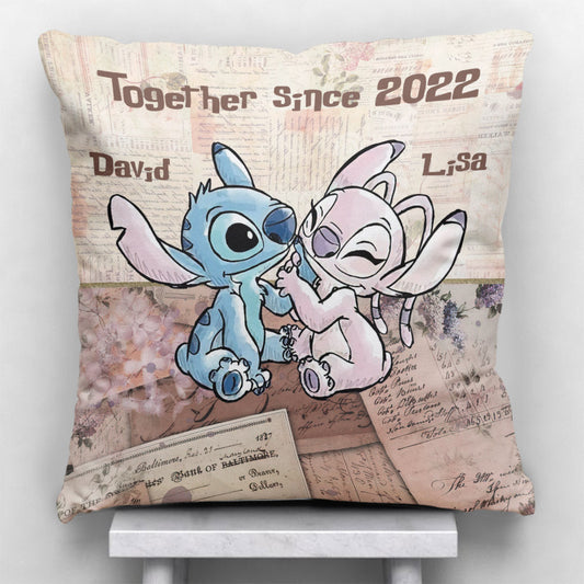 Together Since - Personalized Couple Ohana Throw Pillow