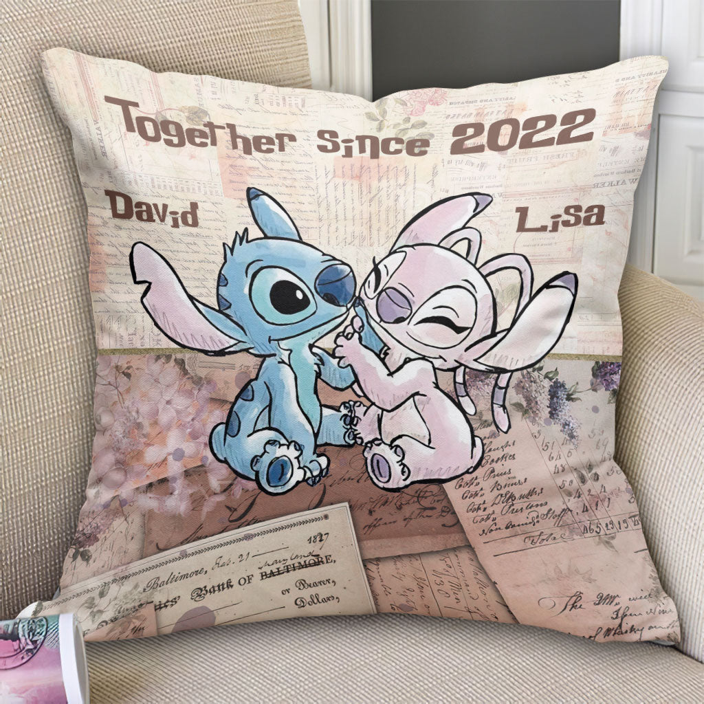 Together Since - Personalized Couple Ohana Throw Pillow