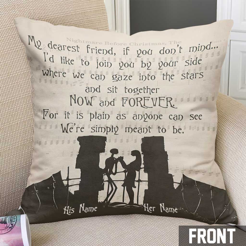 My Dearest Friend - Personalized Couple Nightmare Throw Pillow