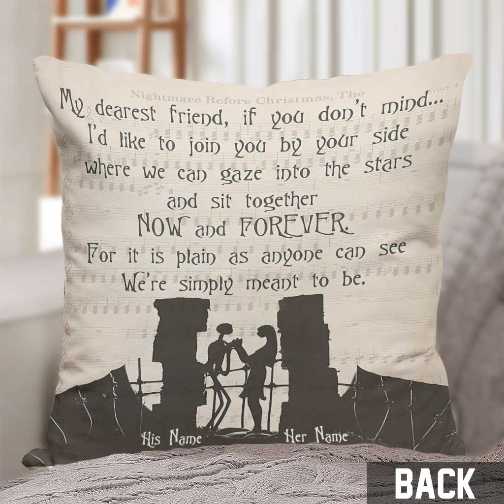 My Dearest Friend - Personalized Couple Nightmare Throw Pillow