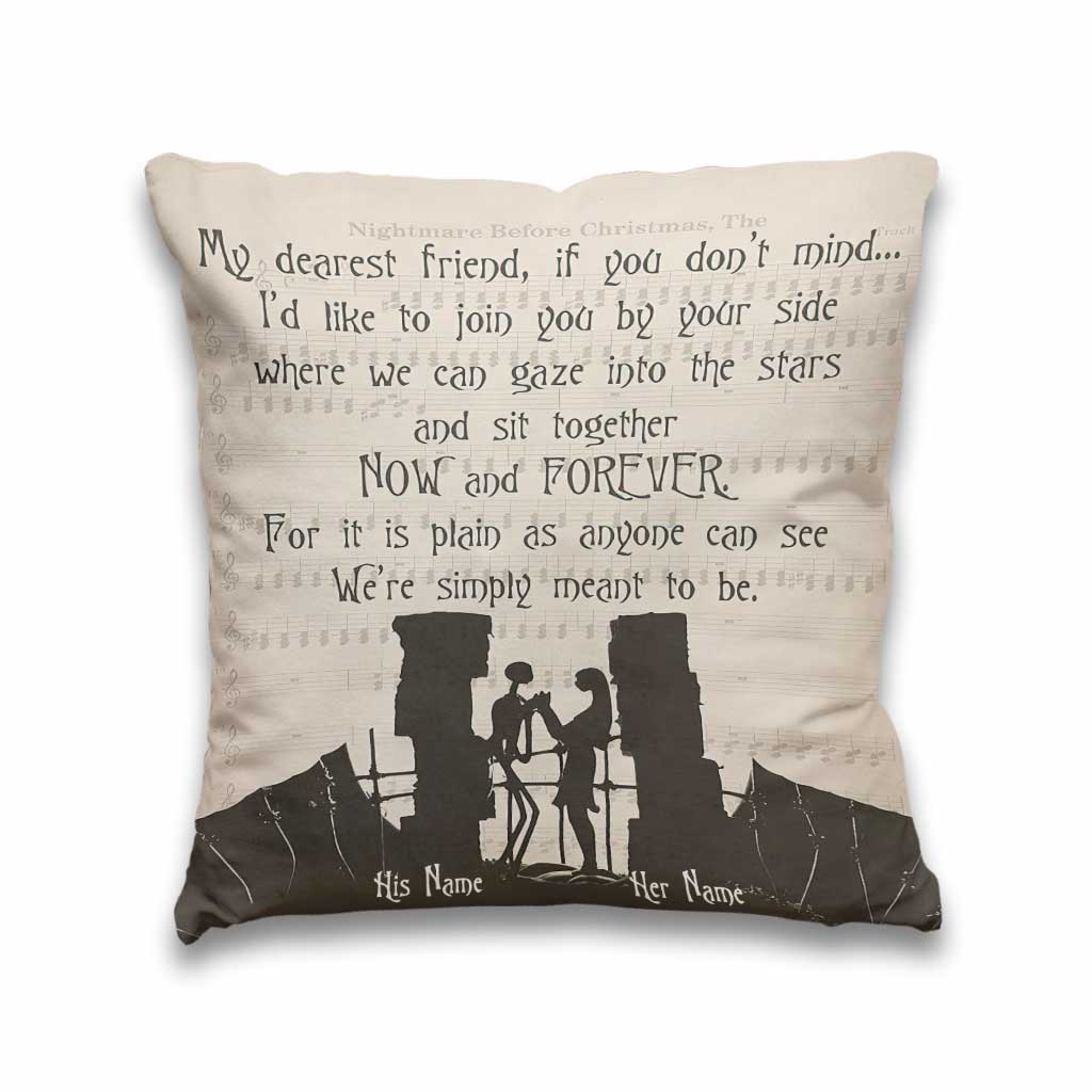 My Dearest Friend - Personalized Couple Nightmare Throw Pillow