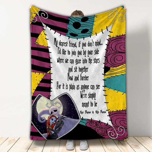 My Dearest Friend - Personalized Couple Nightmare Blanket