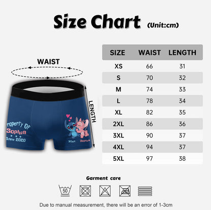 Property - Personalized Couple Ohana Men's Boxer Briefs