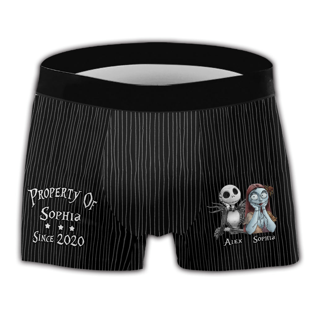 Property - Personalized Couple Nightmare Men's Boxer Briefs