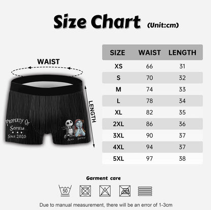 Property - Personalized Couple Nightmare Men's Boxer Briefs