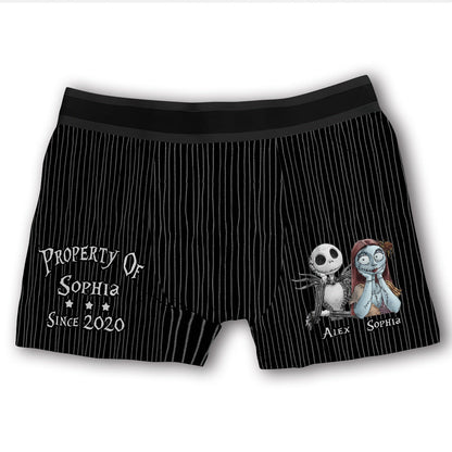 Property - Personalized Couple Nightmare Men's Boxer Briefs