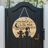 I Love You To The Moon And Back - Personalized Dog Wood Sign