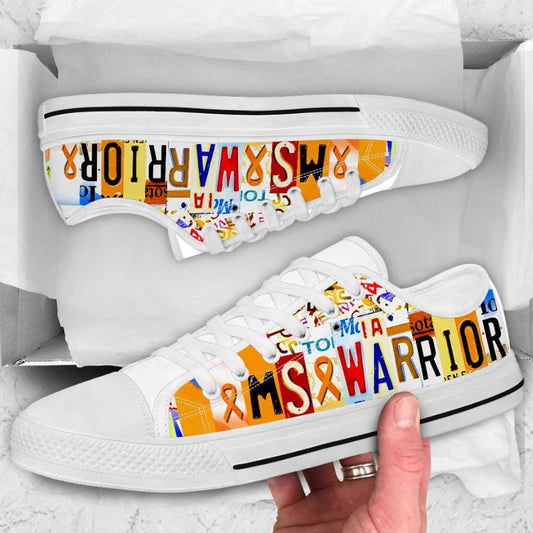 MS Warrior - Multiple Sclerosis Awareness Low Top Shoes