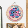 I&#39;m Yours - Personalized Round Wood Sign
